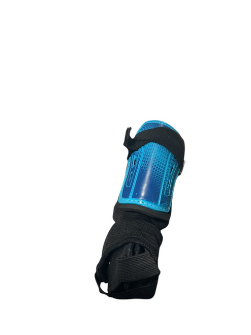 Vist Large View of Product Image Which is Used Brava Soccer Shin Guards Junior Royal Blue XXS