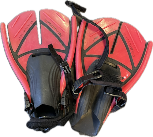 Vist Large View of Product Image Which is Used US Divers Underwater Fins Red MD