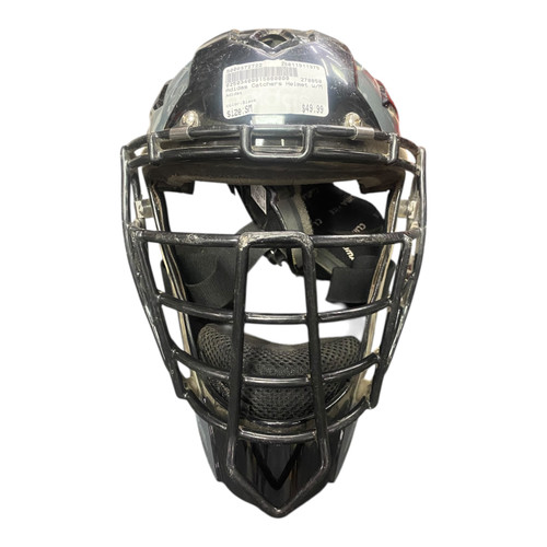 Vist Large View of Product Image Which is Used Adidas Catchers Helmet w/Mask Black SM