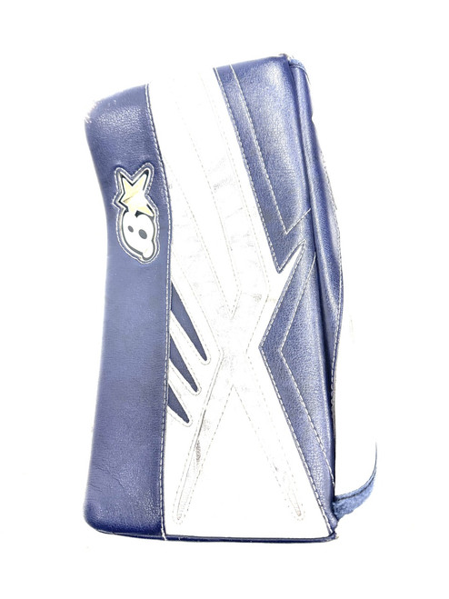 Vist Large View of Product Image Which is Used Brians BLOCKER Junior Goalie Blocker Navy Blue