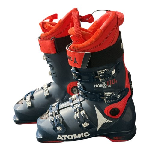 Vist Large View of Product Image Which is Used Atomic HAWK 110S ULTRA Mens DH Ski Boot Navy Blue 265 MP - M08.5 - W09.5