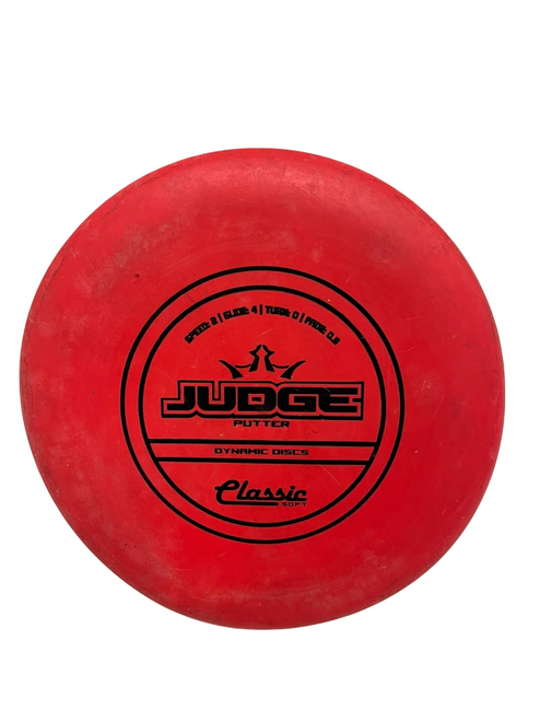 Vist Large View of Product Image Which is Used Dynamic Discs Classic Soft Judge 173g Disc Golf Putter Red 
