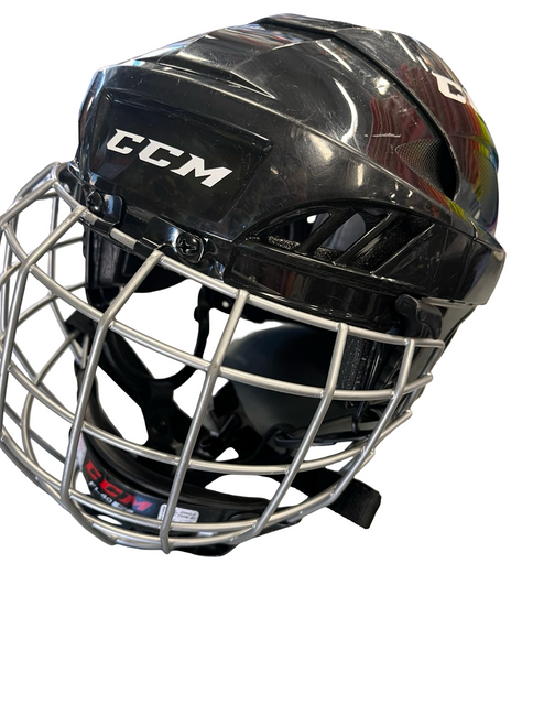 Vist Large View of Product Image Which is Used CCM FL40 SMALL Helmet Cage Combo Black SM