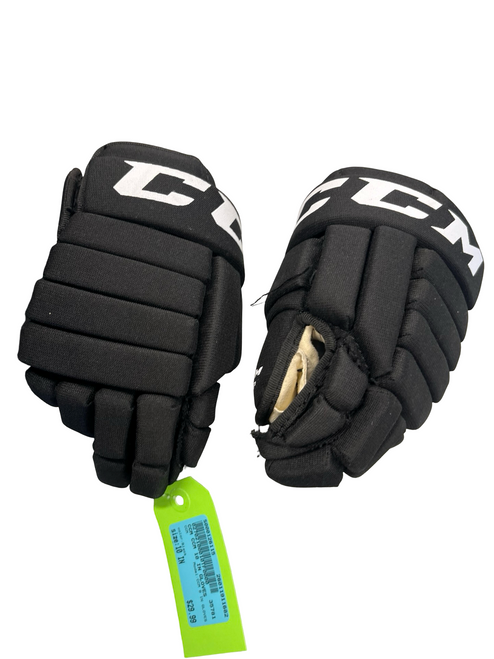Vist Large View of Product Image Which is Used CCM CCM 9 IN GLOVES Youth Gloves Black 10"