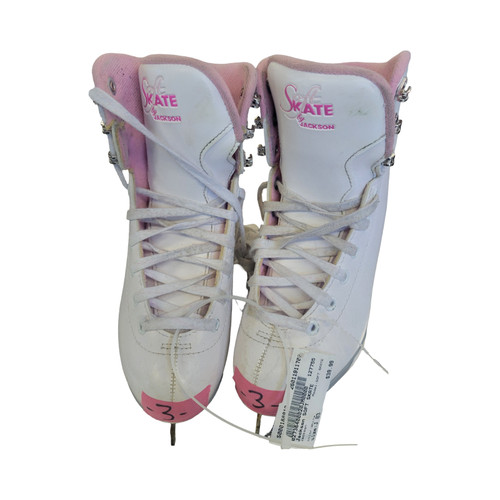Vist Large View of Product Image Which is Used Jackson SOFT SKATE Girls Figure Skate White Junior 03