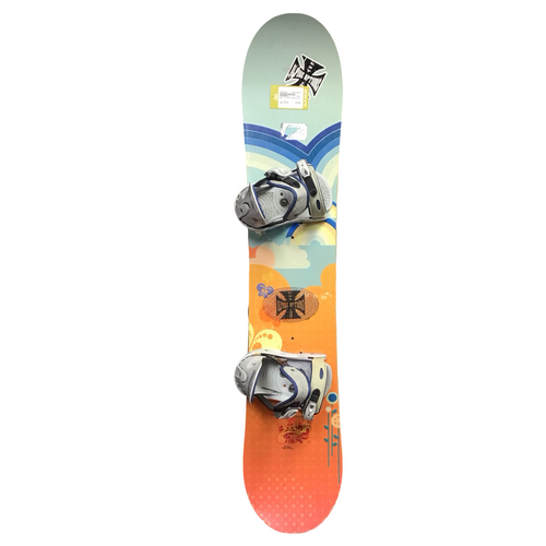 Vist Large View of Product Image Which is Used Burton PUNCH Girls Board/Binding Royal Blue And Orange 130 cm
