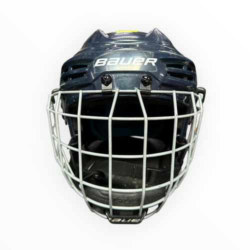 Vist Large View of Product Image Which is Used Bauer PRODIGY NO HECC Helmet Cage Combo Navy Blue One Size