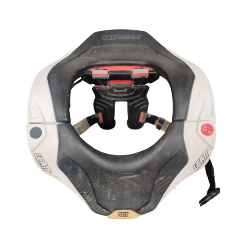 Vist Large View of Product Image Which is Used Leatt FIVE.FIVE Adult Motocross Neck Brace Red