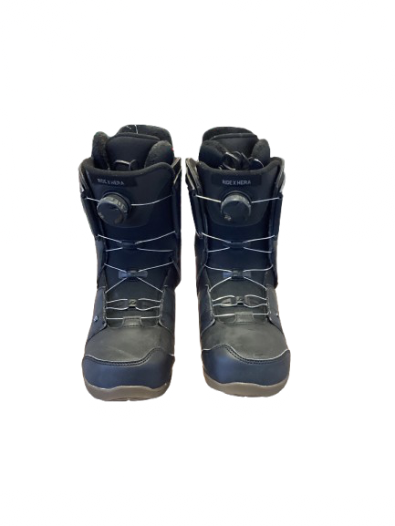 Vist Large View of Product Image Which is Used Ride HERA DOUBLE BOA Womens Snowboard Boots Black Senior 8