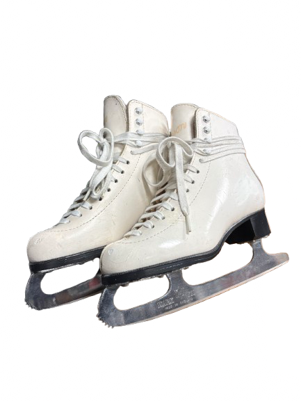 Vist Large View of Product Image Which is Used Jackson NOVICE  - 4.5 Girls Figure Skate White Junior 04.5