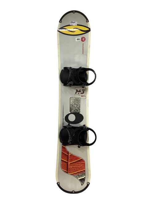 Vist Large View of Product Image Which is Used Rossignol ROC D Mens Board/Bindings White 143 cm