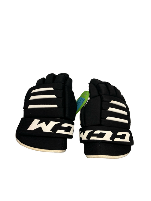 Vist Large View of Product Image Which is Used CCM TACKS 4R2 GLOVES Youth Gloves Black 9"