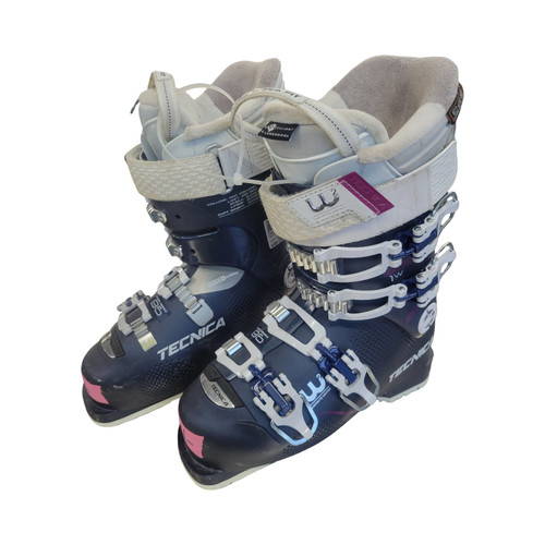 Vist Large View of Product Image Which is Used Tecnica MACH MV 1W BOOTS 24MP Womens DH Ski Boot Navy Blue 240 MP - J06 - W07