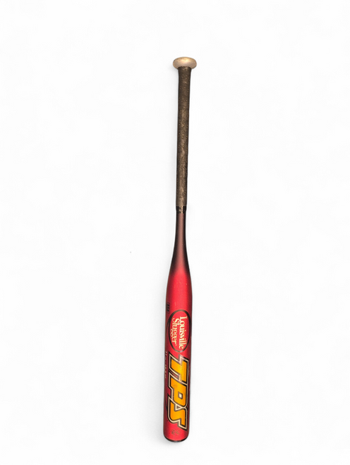 Vist Large View of Product Image Which is Used Louisville Slugger TPS BURGUNDY BB/SB Fastpitch Bat 31"