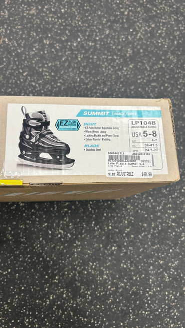 Vist Large View of Product Image Which is Used Lake Placid SUMMIT 5-8 Boys Figure Skate Black Adjustable