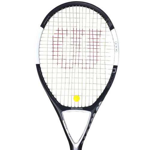 Vist Large View of Product Image Which is Used Wilson N CODE N6 Adult Tennis Racquet Grey 4 1/2"