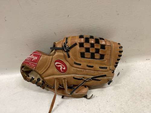 Vist Large View of Product Image Which is Used Rawlings RBG201WB BB/SB Glove RH Throw Brown 11"
