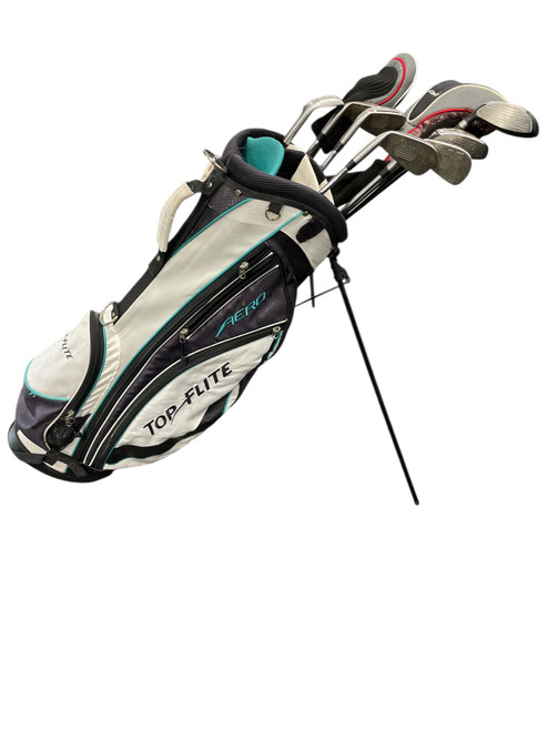 Vist Large View of Product Image Which is Used Top Flite Tour golf set in stand bag, angled view