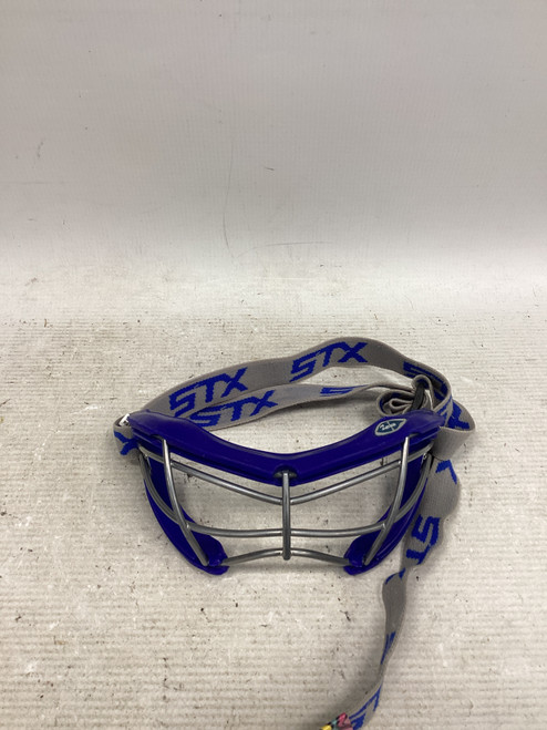 Vist Large View of Product Image Which is Used STX 2SEE Lacrosse Facial Protect Navy Blue MD