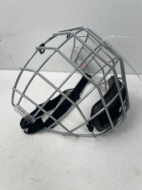 Vist Large View of Product Image Which is Used Bauer PROFILE II Hockey Wire Mask Grey SM