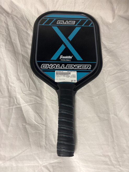 Vist Large View of Product Image Which is Used Franklin CHALLENGER Pickleball Racquet Royal Blue