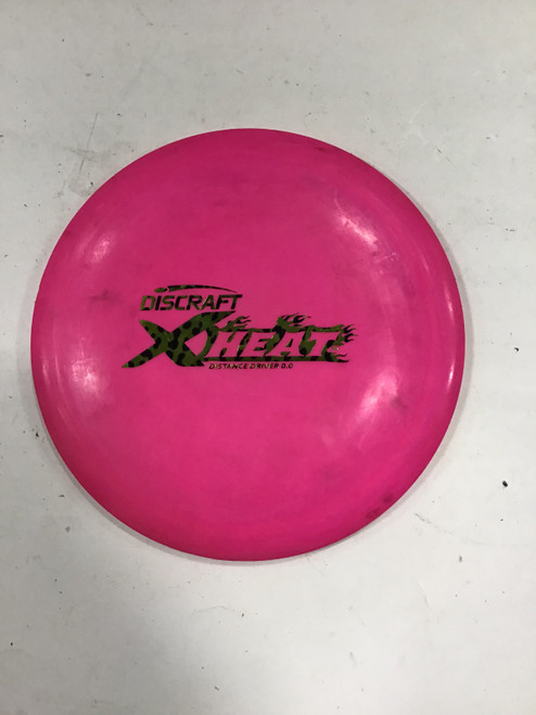 Vist Large View of Product Image Which is Used Discraft X HEAT Disc Golf Driver Pink 174g