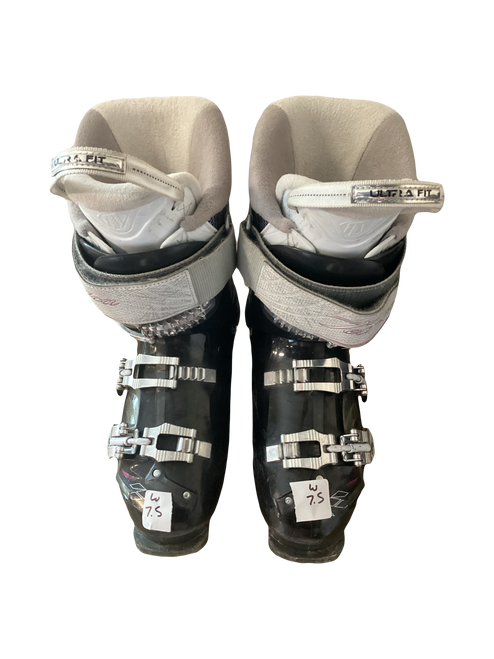 Vist Large View of Product Image Which is Used Tecnica MAX Womens DH Ski Boot Black 255 MP - M07.5 - W08.5