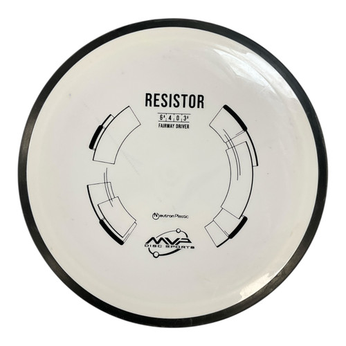 Vist Large View of Product Image Which is Used MVP NEUTRON RESISTOR Disc Golf Driver White 175g