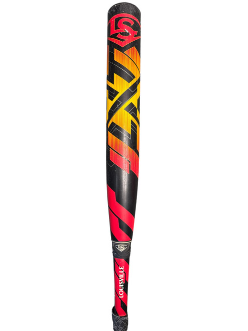 Vist Large View of Product Image Which is Used 2022 Louisville Slugger LXT 31/21 -10 Fastpitch Bat - Black/Gold/Red