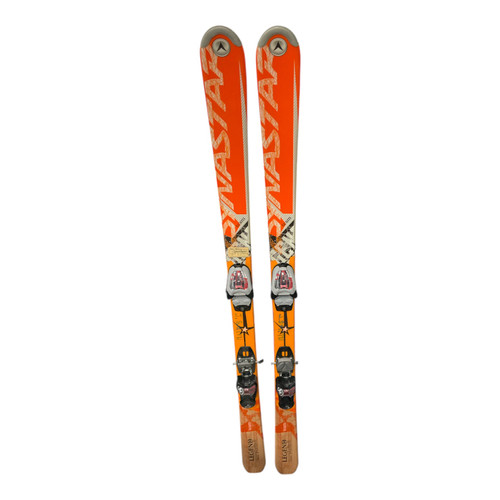 Vist Large View of Product Image Which is Used Dynastar TEAM Boys DH Ski/Binding Orange 140 cm