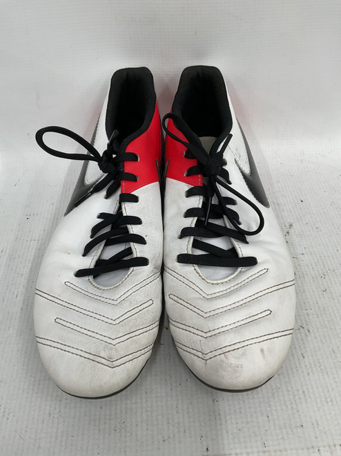 Vist Large View of Product Image Which is Used Nike Soccer Cleats Cardinal And White Senior 9