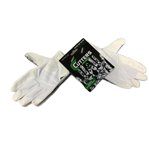 Vist Large View of Product Image Which is NEW Cutters GAME DAY ELITE FB Gloves White L/XL