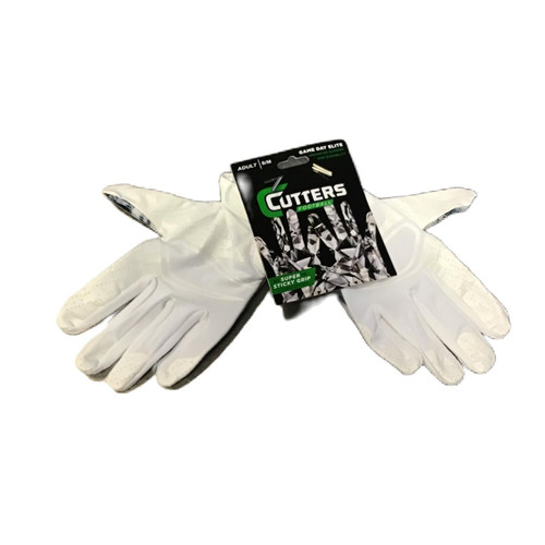 Vist Large View of Product Image Which is NEW Cutters GAME DAY ELITE FB Gloves White S/M