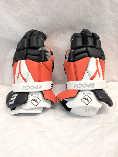Vist Large View of Product Image Which is Used Epoch INTEGRA FORGED Lacrosse Gloves Mens Orange 12"