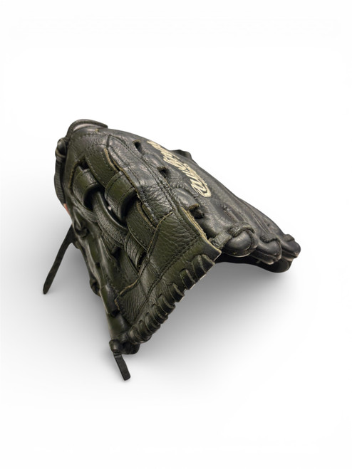Vist Large View of Product Image Which is Used Rawlings CUSTOM COLLECTION BB/SB Glove RH Throw Black 12 1/4"