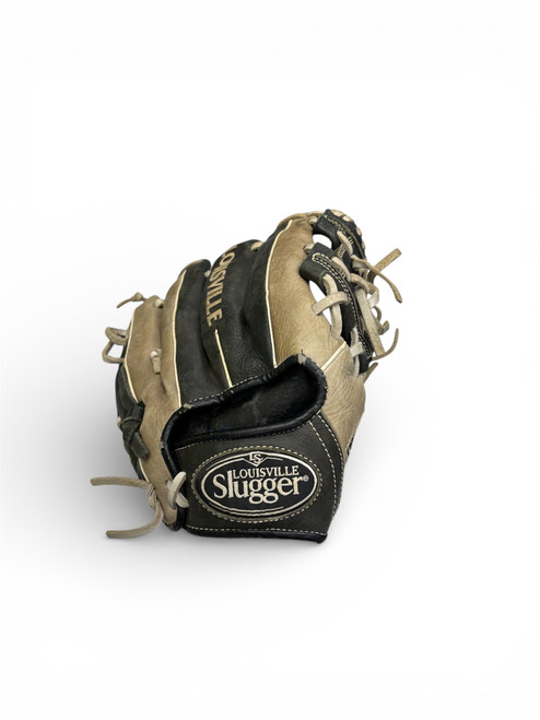 Vist Large View of Product Image Which is Used Louisville Slugger OMAHA BB/SB Glove RH Throw Black 11"