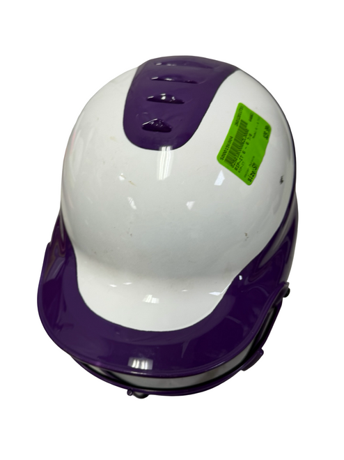 Vist Large View of Product Image Which is Used RIP-IT 6 - 6 7/8 Softball Batting Helmet w/Mask Purple S/M