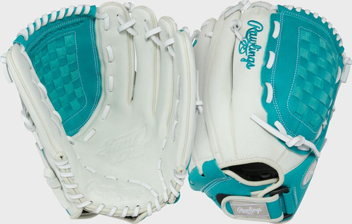 Vist Large View of Product Image Which is New Rawlings SHUT OUT SERIES RH Throw Fastpitch Gloves None 12 1/2"