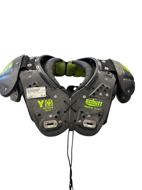 Vist Large View of Product Image Which is Used Schutt Y FLEX 4.0 FB Shoulder Pads Black MD