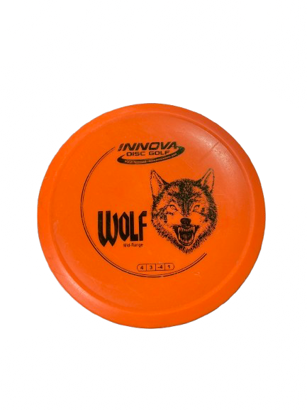 Vist Large View of Product Image Which is Used Innova WOLF Disc Golf Mid Range Orange