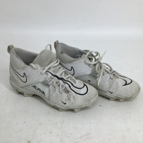 Vist Large View of Product Image Which is Used Nike ALPHA MENACE 3 SHARK JR 5.5 FB CLEAT Jr FB Cleats White Junior 05.5