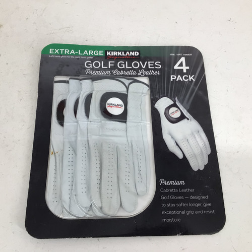 Vist Large View of Product Image Which is Used Kirkland Signature EXTRA LG 4PK GOLF GLOVES Field Equipment