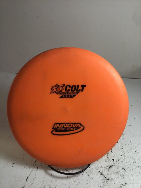 Vist Large View of Product Image Which is Used Innova XT COLT Disc Golf Putter Orange 171g