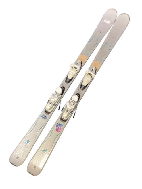 Vist Large View of Product Image Which is Used Salomon CONSTILATION CIRA Womens Downhill Ski/Binding Grey 161 cm