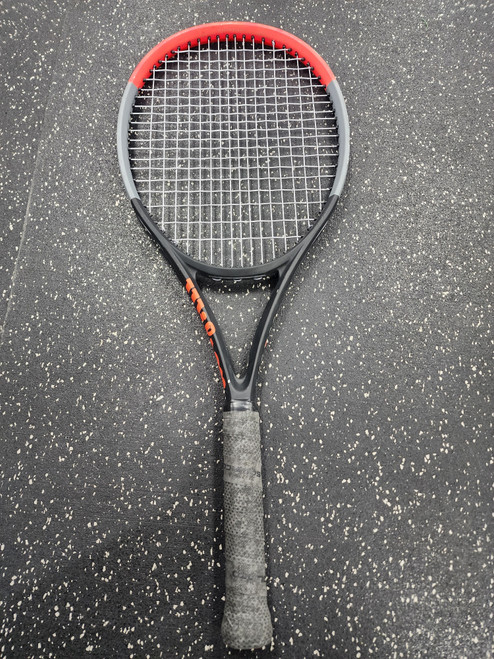 Vist Large View of Product Image Which is Used Wilson CLASH 100L Adult Tennis Racquet Grey Unknown