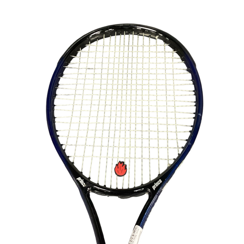 Vist Large View of Product Image Which is Used Wilson N FURY HYBRID Adult Tennis Racquet Royal Blue 4 1/2"