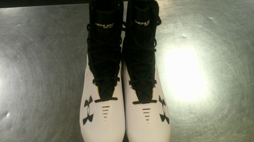 Vist Large View of Product Image Which is Used Under Armour Adult FB Cleats Black Senior 12