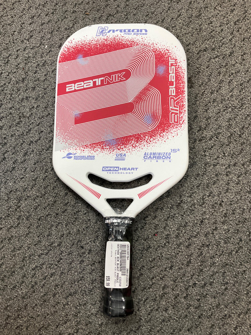 Vist Large View of Product Image Which is Used BEATNIK AIR BLAST PADDLE Pickleball Racquet White