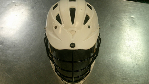 Vist Large View of Product Image Which is Used Cascade CPX Lacrosse Helmet White One Size