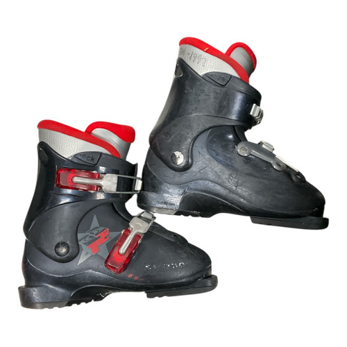 Vist Large View of Product Image Which is Used Salomon T2 Boys DH Ski Boot Black 195 MP - Y13